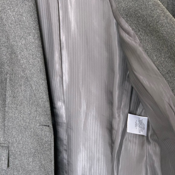 JAEGER Virgin Wool/Cashmere Blend Blazer Jacket Gray Size 8 - Picture 7 of 10